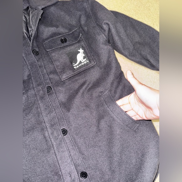 Kangol Gray Textured Jacket/Shacket - Picture 5 of 10